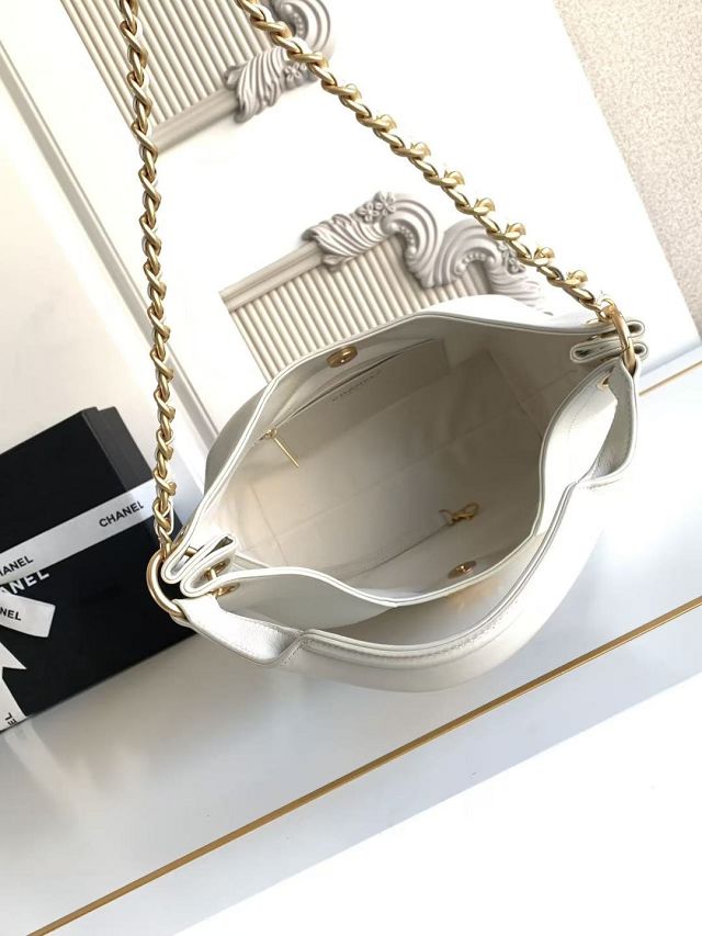 CC original calfskin medium hobo bag AS5970 white