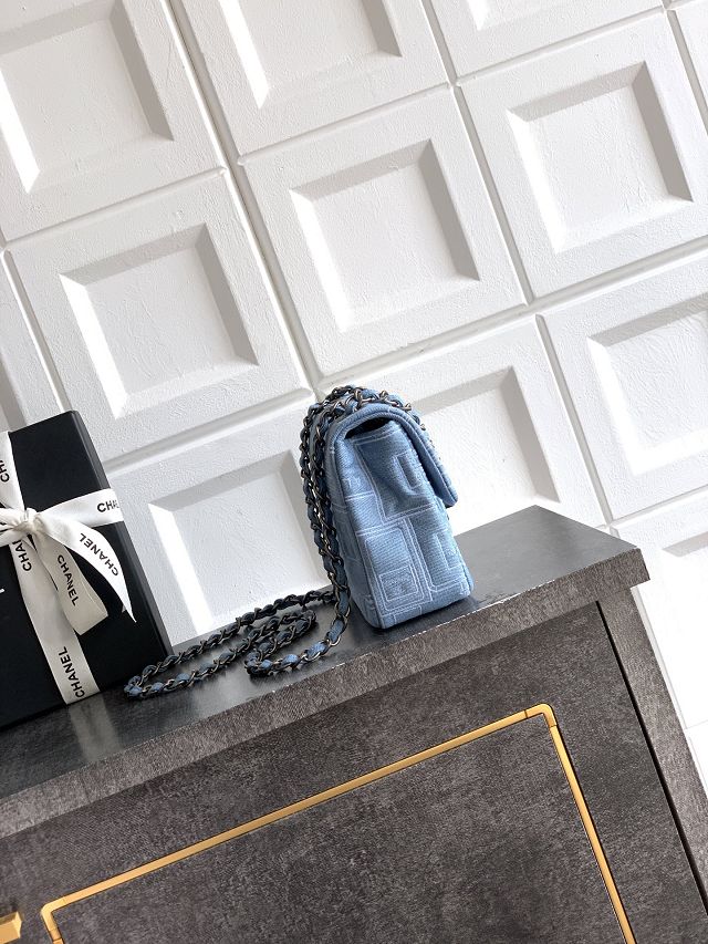 CC original denim mini flap bag 69900 blue