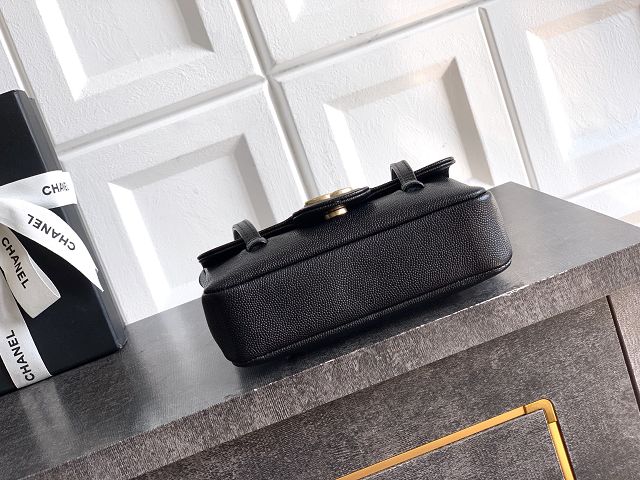CC original grained calfskin clutch AP5068 black