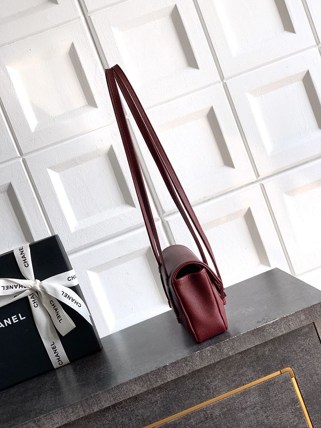 CC original grained calfskin clutch AP5068 bordeaux