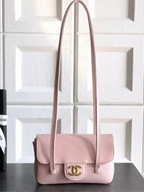 CC original grained calfskin clutch AP5068 pink