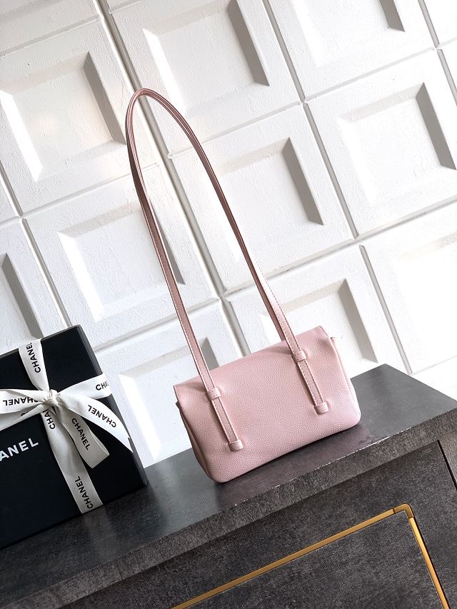CC original grained calfskin clutch AP5068 pink