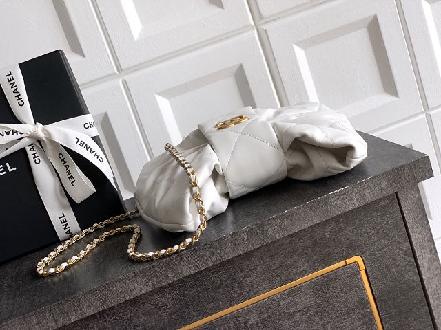 CC original lambskin small handbag AS5849 white