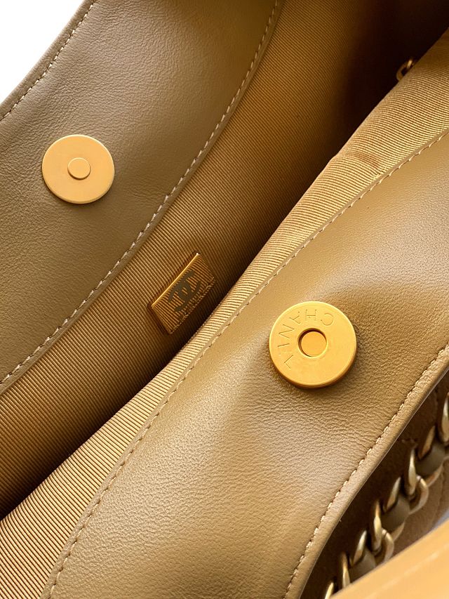 CC original suede calfskin maxi hobo bag AS6016 brown