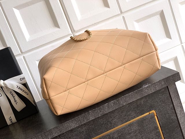 CC original calfskin large hobo bag AS5967 apricot