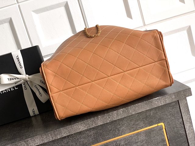 CC original grained calfskin 25 medium handbag AS5311 caramel