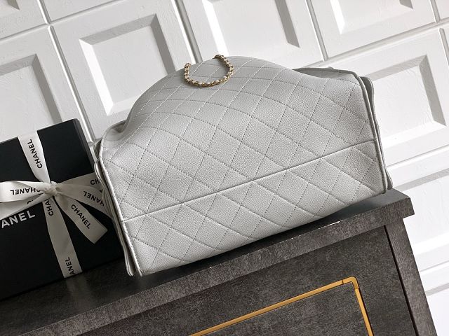 CC original grained calfskin 25 medium handbag AS5311 light grey