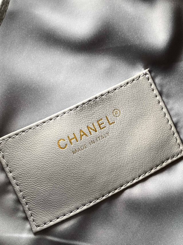 CC original grained calfskin 25 medium handbag AS5311 light grey