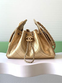 CC original grained calfskin 25 mini handbag AS5631 gold