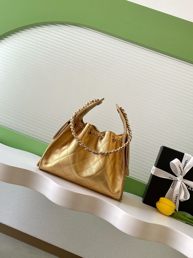 CC original grained calfskin 25 small handbag AS5293 gold