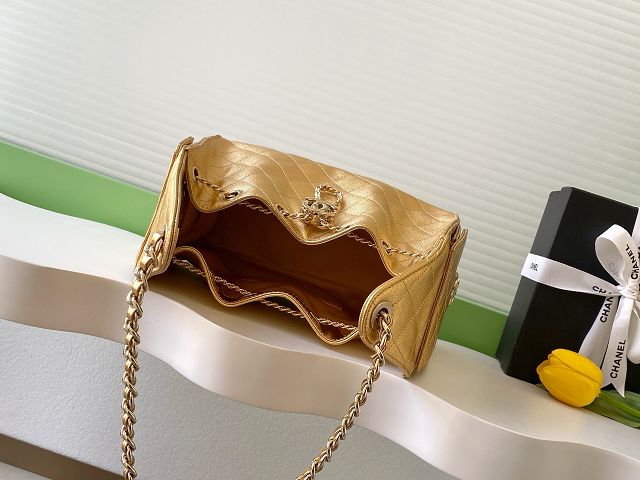 CC original grained calfskin 25 small handbag AS5293 gold
