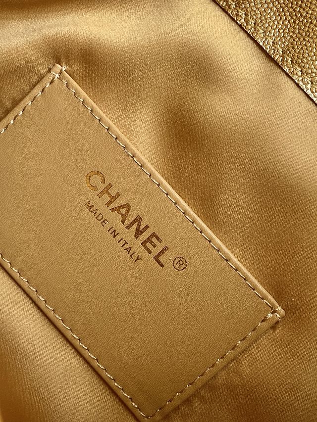 CC original grained calfskin 25 small handbag AS5293 gold