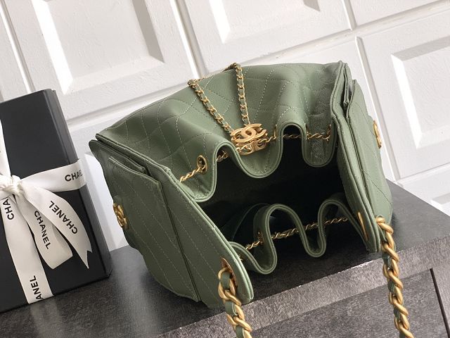 CC original grained calfskin 25 small handbag AS5293 matcha