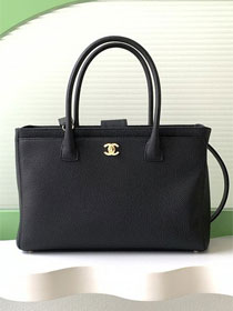 CC original grained calfskin medium tote bag AS2157 black