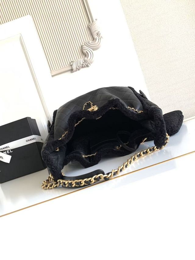 CC original lambskin 25 medium handbag AS5311 black