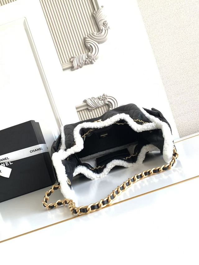 CC original lambskin 25 small handbag AS5293 black&white