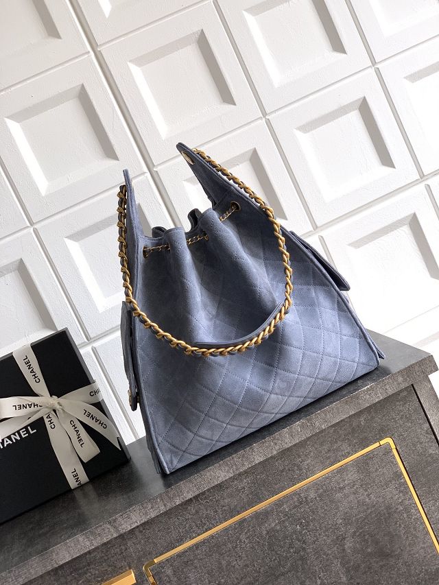 CC original suede calfskin 25 medium handbag AS5311 blue