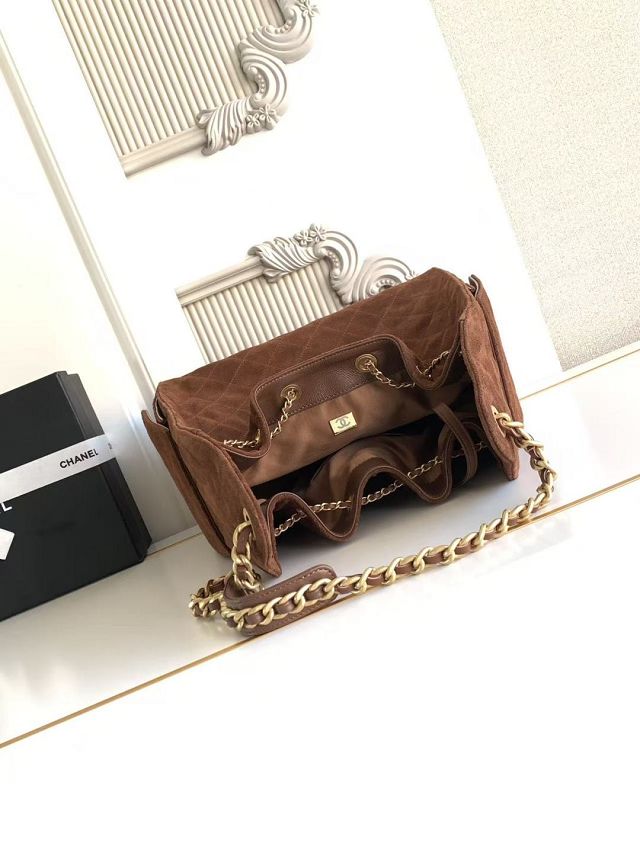 CC original suede calfskin 25 medium handbag AS5311 brown