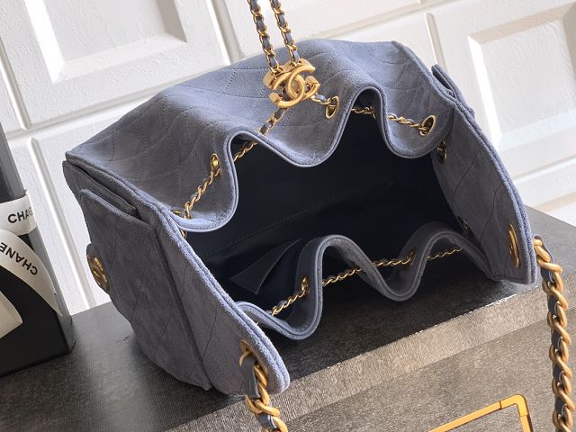 CC original suede calfskin 25 small handbag AS5293 blue