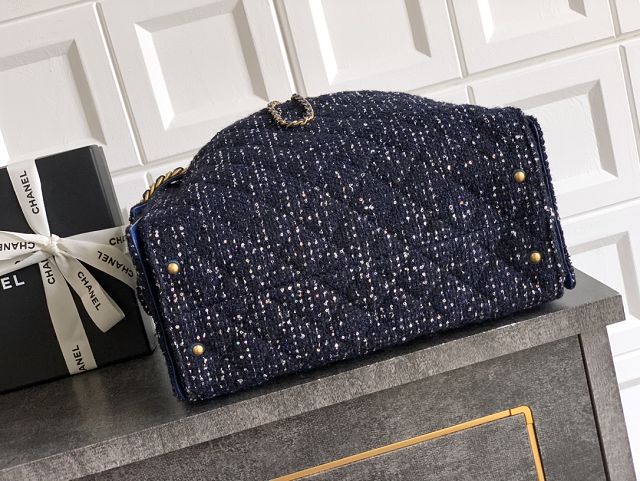 CC original tweed 25 medium handbag AS5311 dark blue