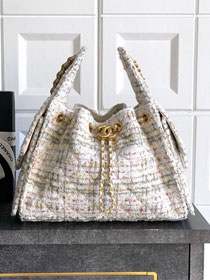 CC original tweed 25 small handbag AS5293 white