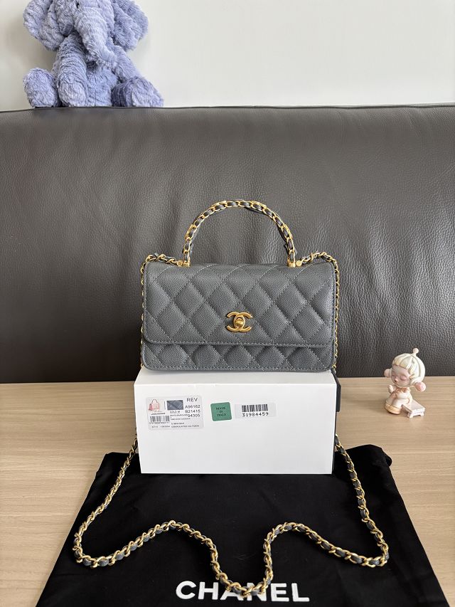 CC original grained calfskin wallet on chain AP4936 