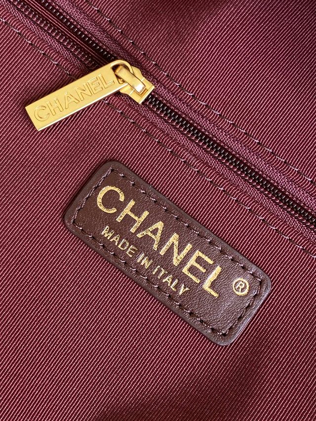 CC original lambskin medium bowling bag AS5792 bordeaux