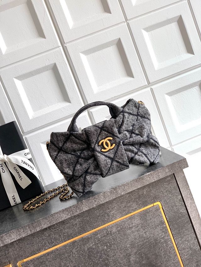 CC original denim small handbag AS5849 black