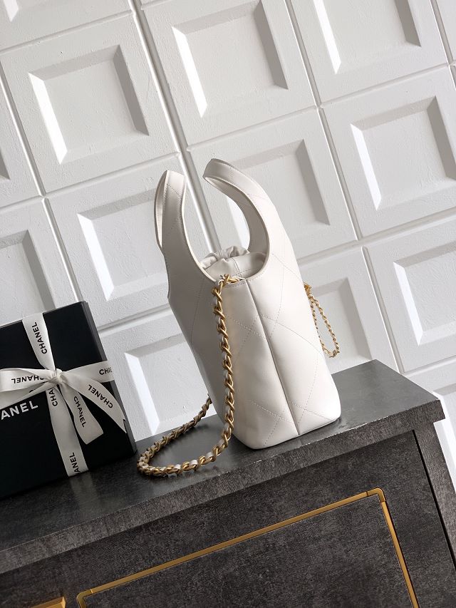 CC original calfskin small tote bag AS6132 white