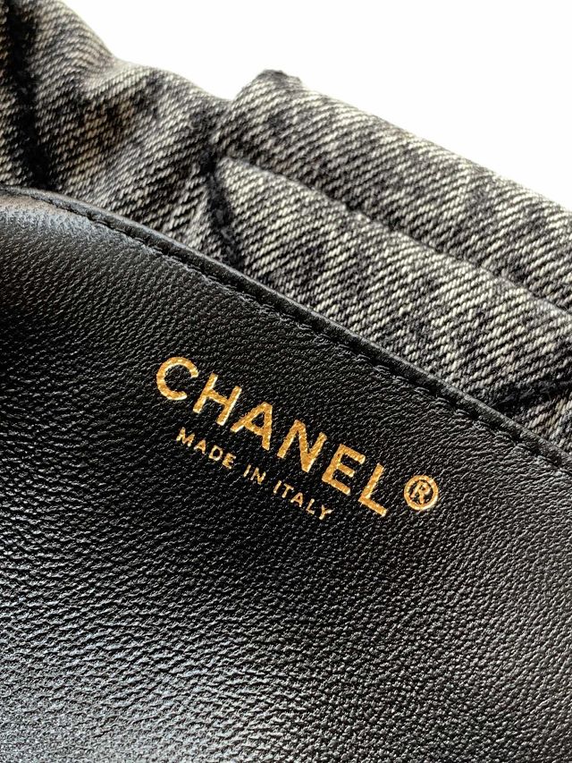 CC original denim large handbag AS5851 black