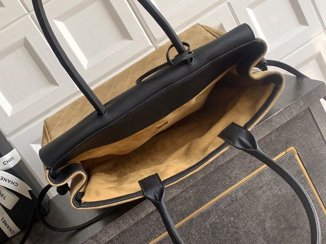 CC original suede calfskin medium tote bag AS6289 black