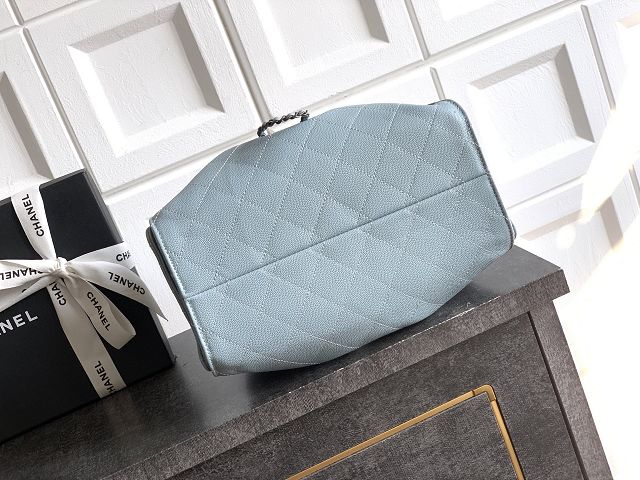 CC original grained calfskin 25 small handbag AS5293 light blue