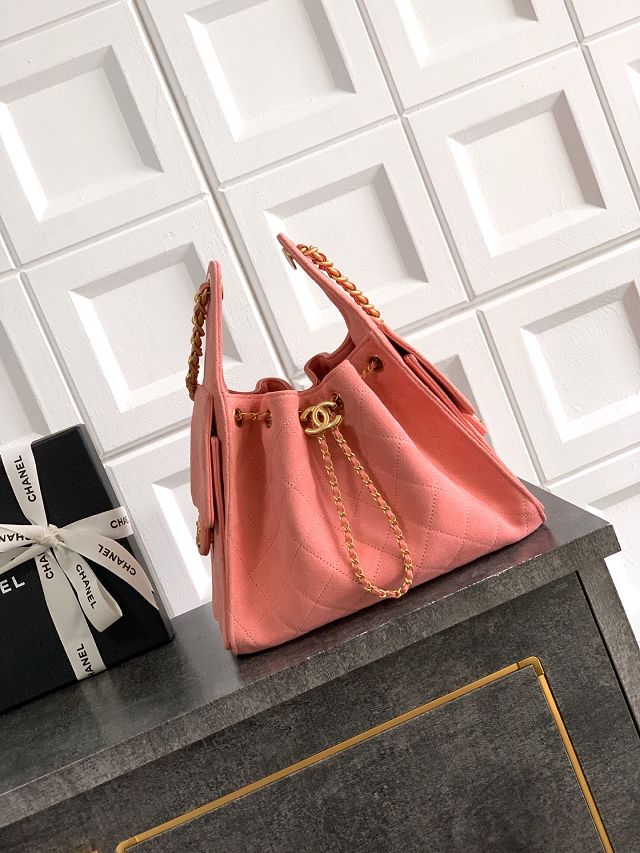 CC original suede calfskin 25 small handbag AS5293 pink
