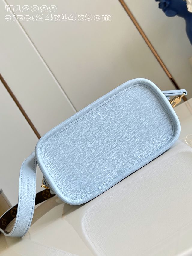 Louis vuitton original calfskin&canvas neverfull Inside out BB M28336 blue