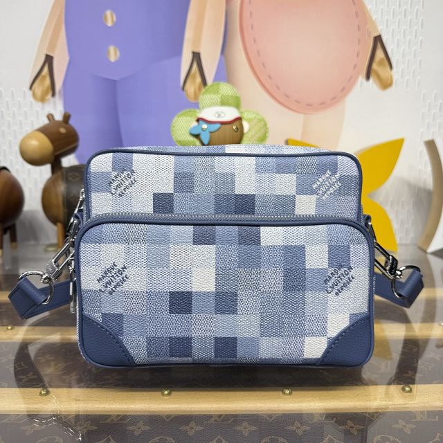 Louis vuitton original denim nil city bag M28606 blue