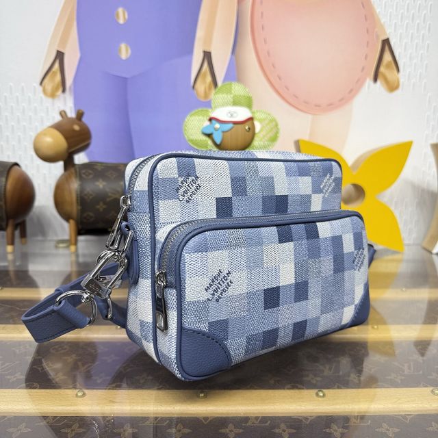 Louis vuitton original denim nil city bag M28606 blue