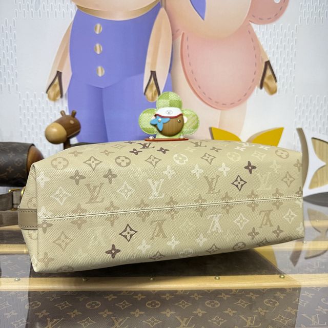 Louis vuitton monogram canvas vagabond hobo bag M26931 sand beige