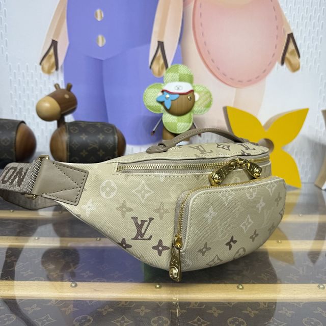 Louis vuitton original monogram canvas rush bumbag M29274 sand beige