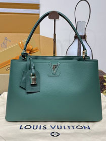 Louis vuitton original calfskin capucines visionnaire GM handbag M26259 green