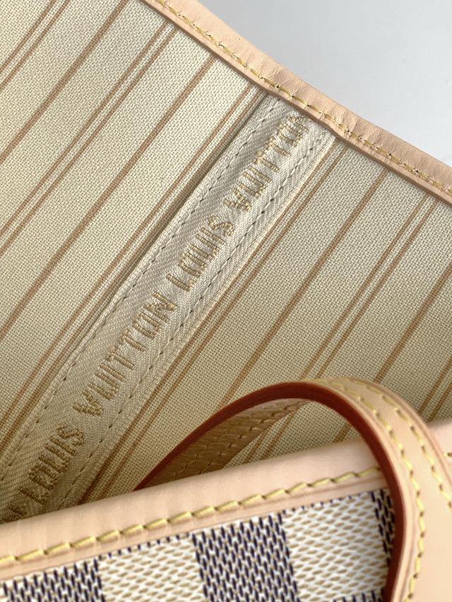 New Louis vuitton original damier azur neverfull gm N41606 beige