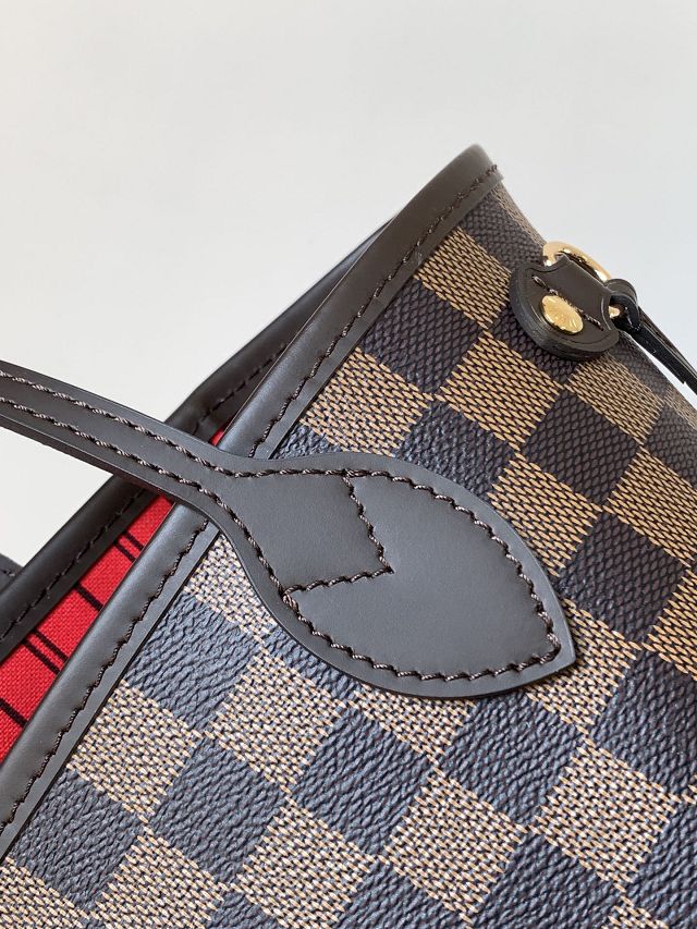 New Louis vuitton original damier ebebe neverfull pm N41359 red