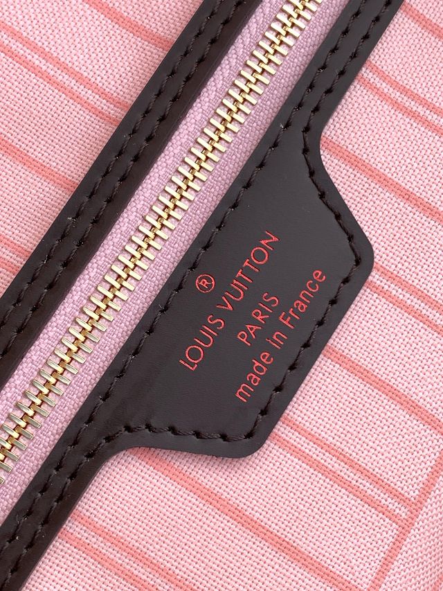 New Louis vuitton original damier ebene neverfull gm N41606 pink
