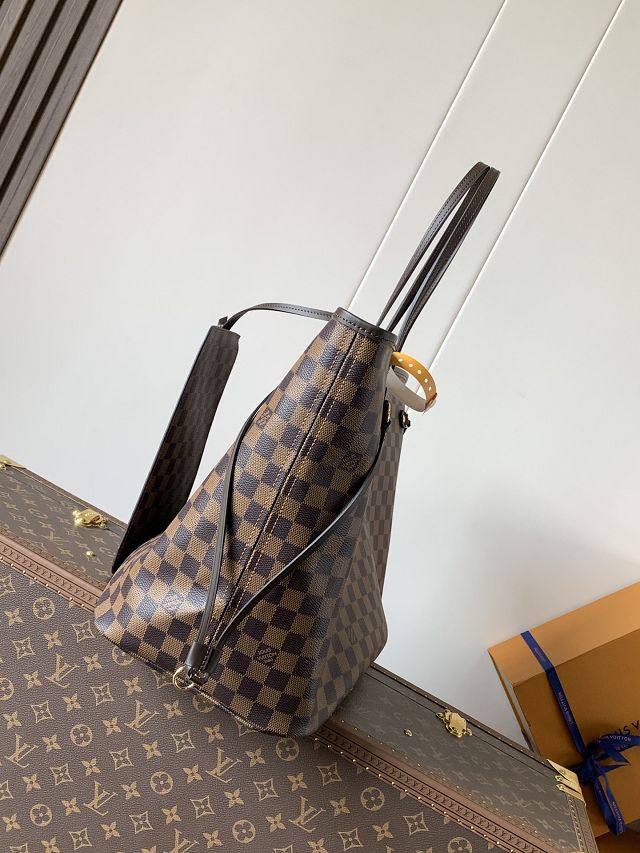 New Louis vuitton original damier ebene neverfull gm N41606 red