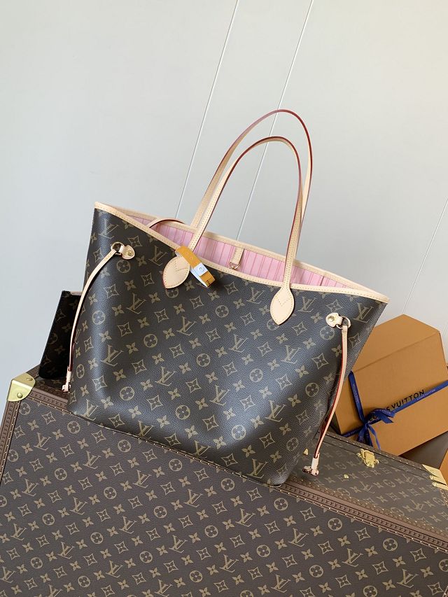 New Louis vuitton original monogram canvas neverfull mm M46975 pink