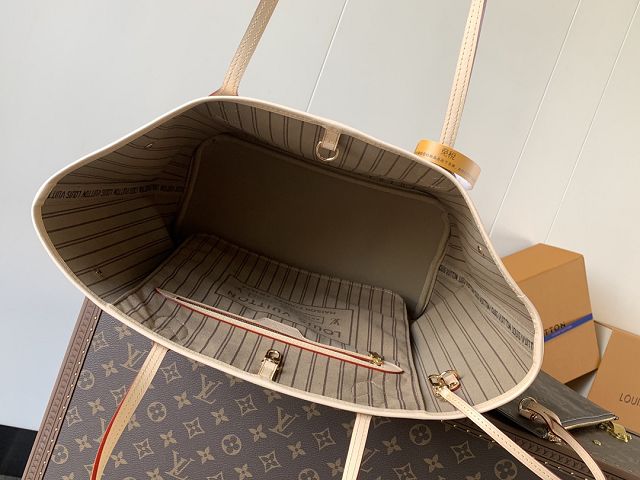 New Louis vuitton original monogram canvas neverfull pm M46979 beige