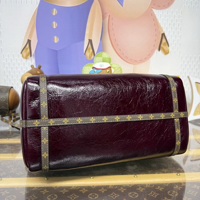 Louis vuitton aged calfskin express travel MM M26308 bordeaux