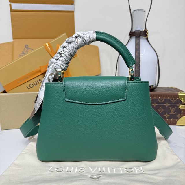 Louis vuitton original calfskin capucines BB handbag M24739 green
