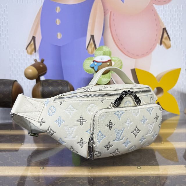Louis vuitton original calfskin rush bumbag M28619 white