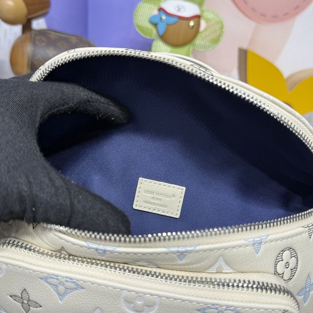 Louis vuitton original calfskin rush bumbag M28619 white