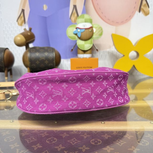 Louis vuitton original denim sunset bag M28291 pink